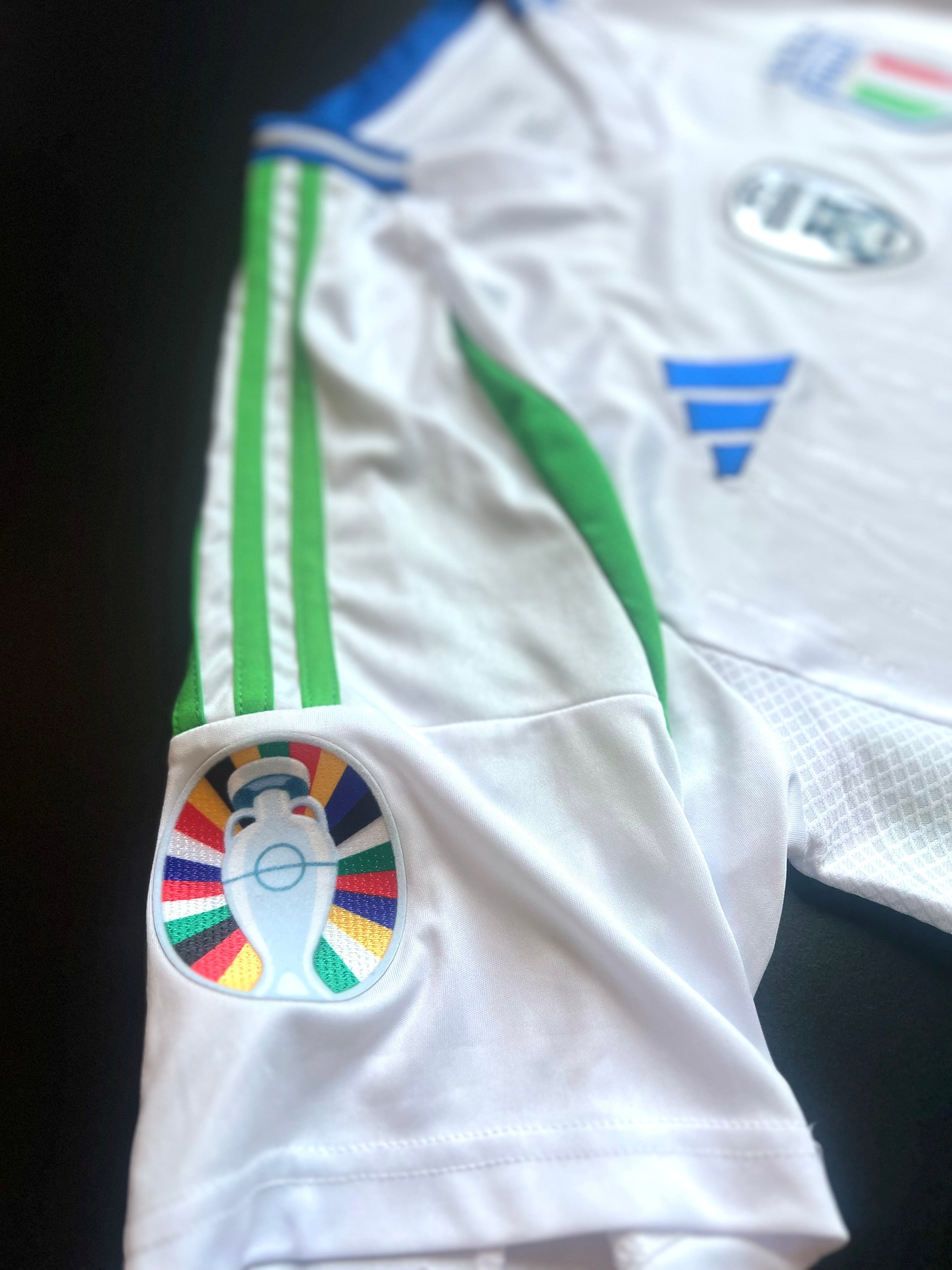 Adidas Italy Authentic Jersey | Euro 2024 Away | White | L | AEROREADY