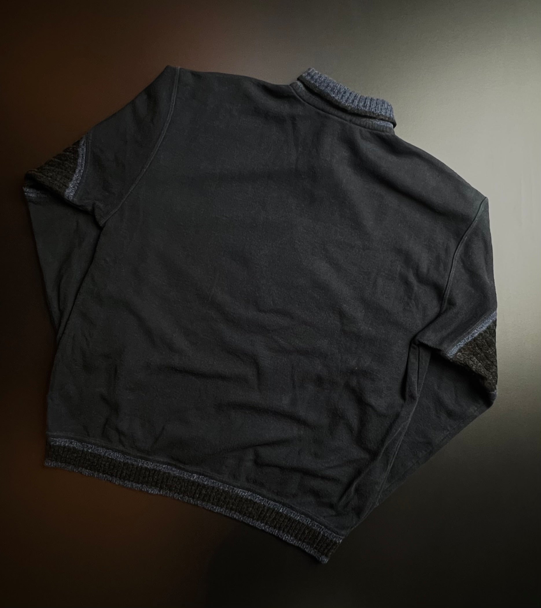 Carlo Colucci Vintage Knit Sweater | Navy | XL / L | 90s