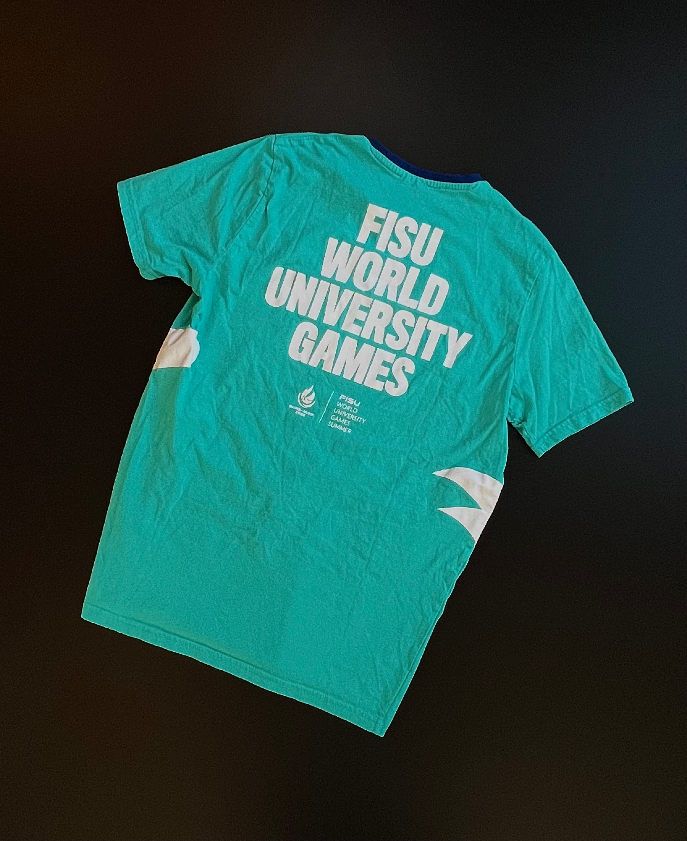 FISU Event Shirt | Turquoise Blue | Staff Issue | S | Rhine-Ruhr 2025