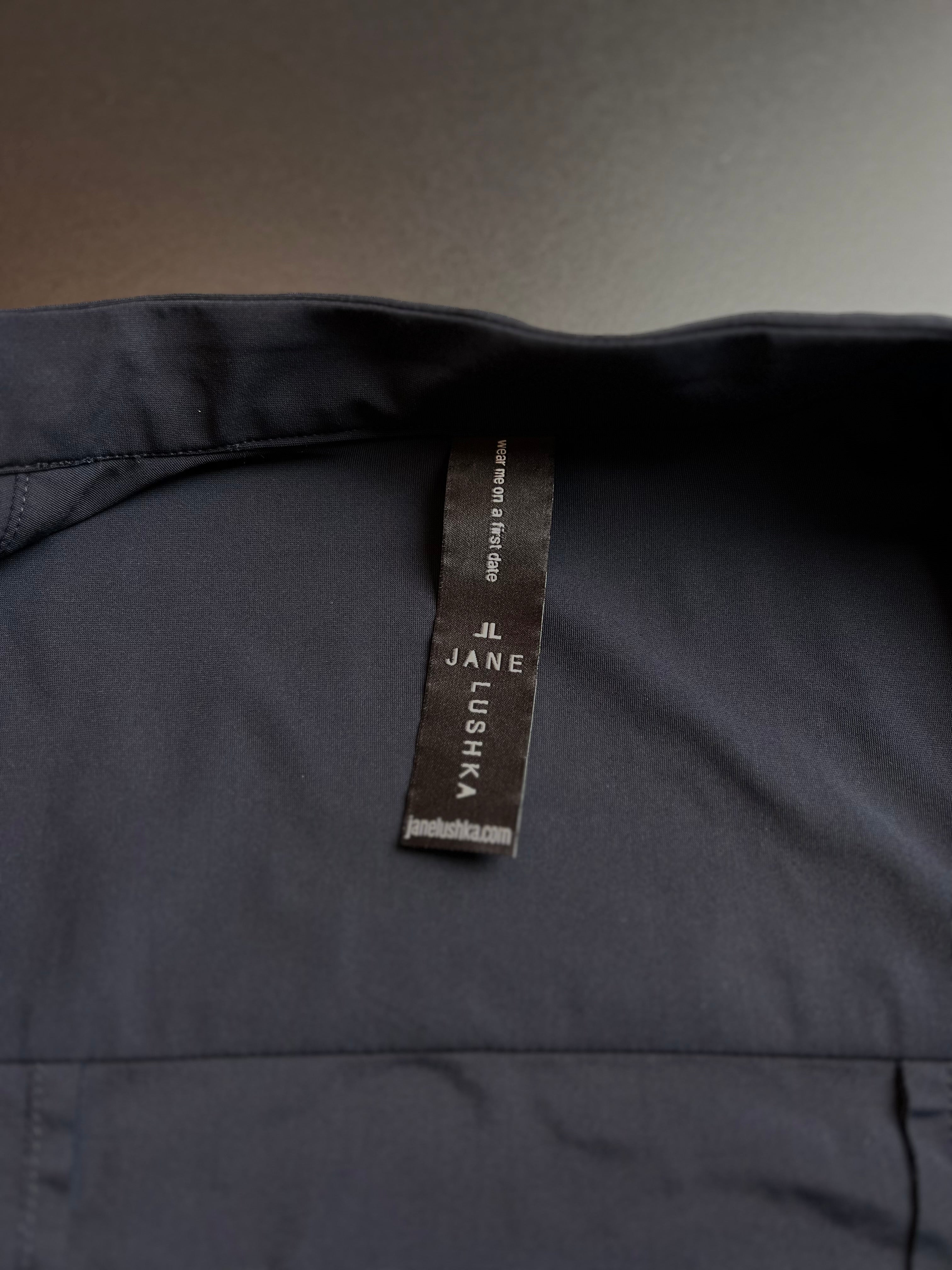 Jane Lushka Cropped Jacket | Navy Blue | Snap Buttons | S / M