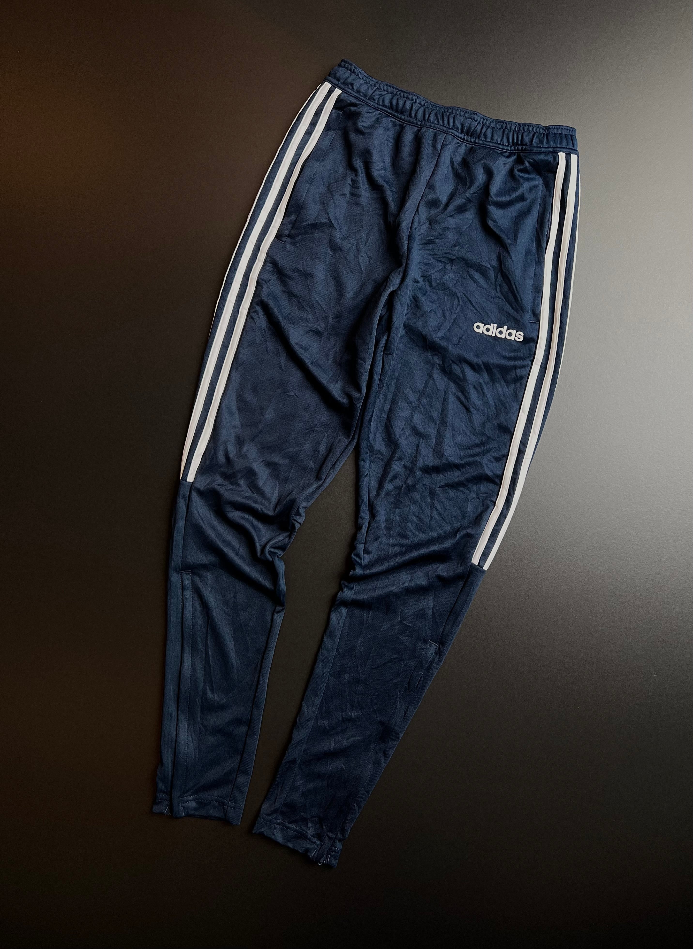 Adidas Vintage Joggers | Navy Blue | 3-Stripes | XS | Asia/US