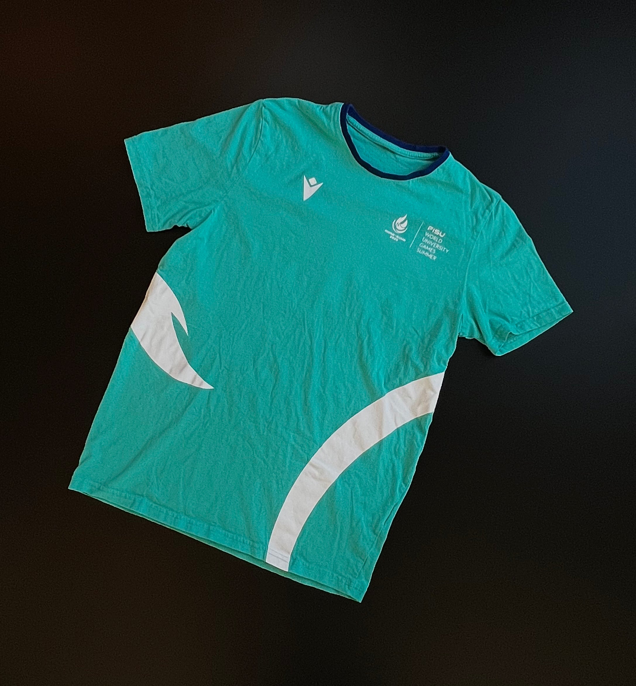 FISU Event Shirt | Turquoise Blue | Staff Issue | S | Rhine-Ruhr 2025