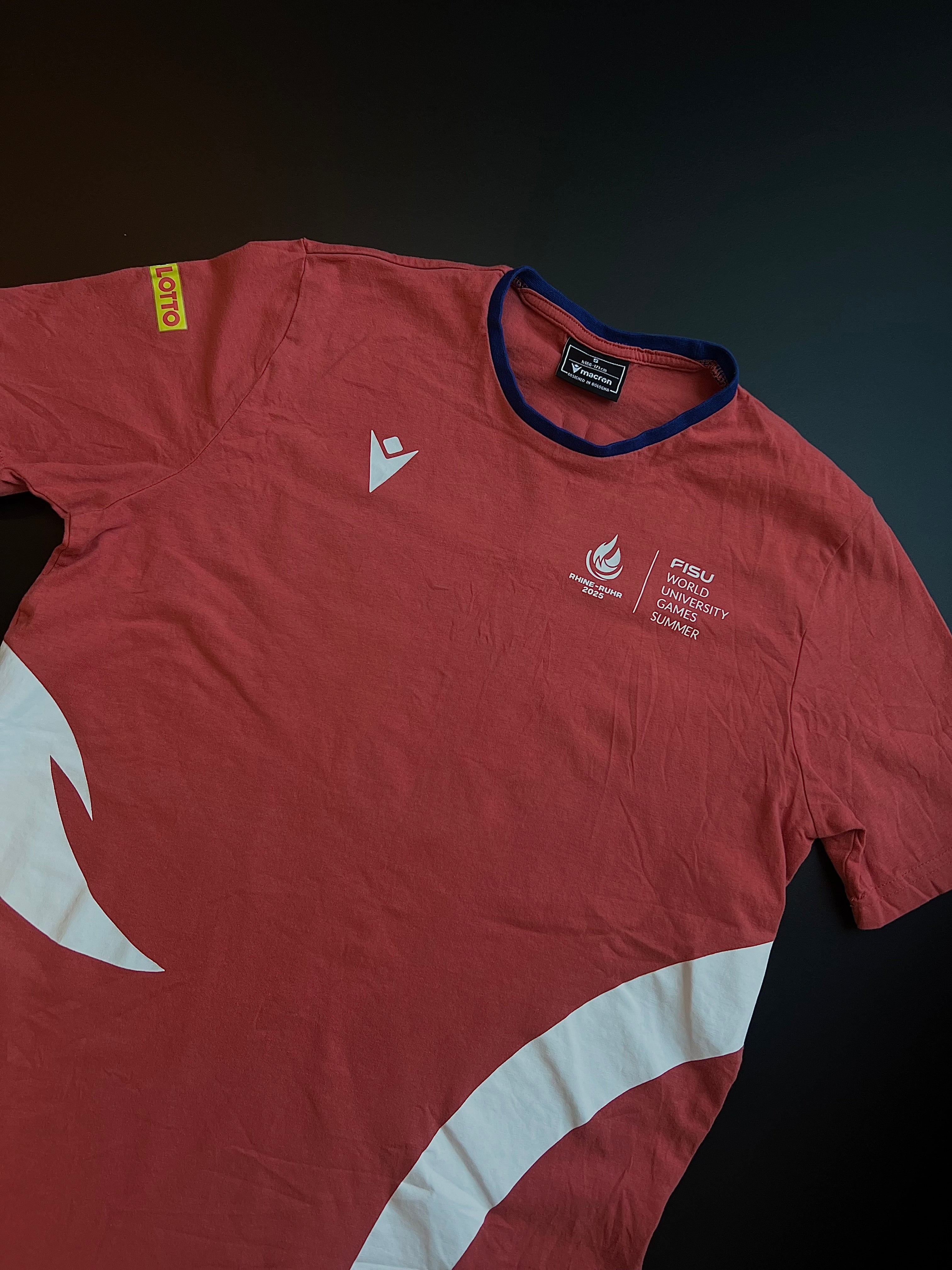 FISU Event Shirt | Coral Orange | Staff Issue | S | Rhine-Ruhr 2025