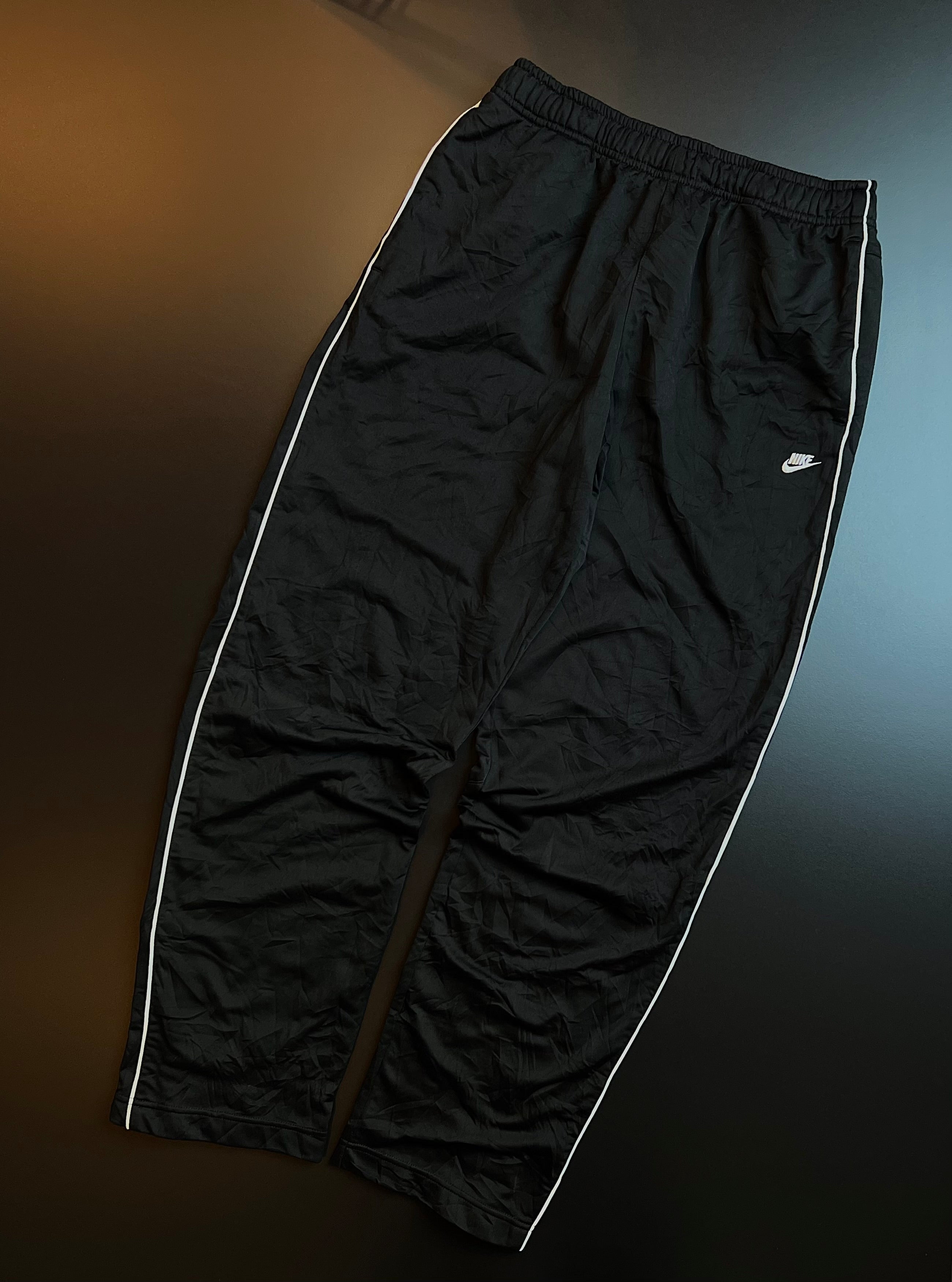 Nike Training Trousers | Black | White Piping | L / XL