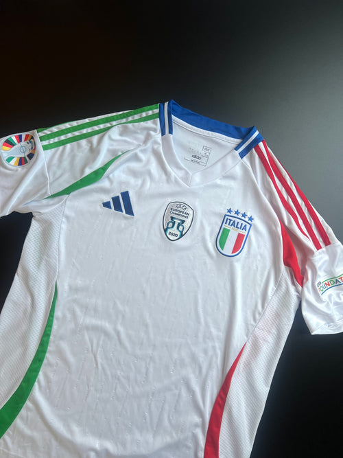 Adidas Italy Authentic Jersey | Euro 2024 Away | White | L | AEROREADY