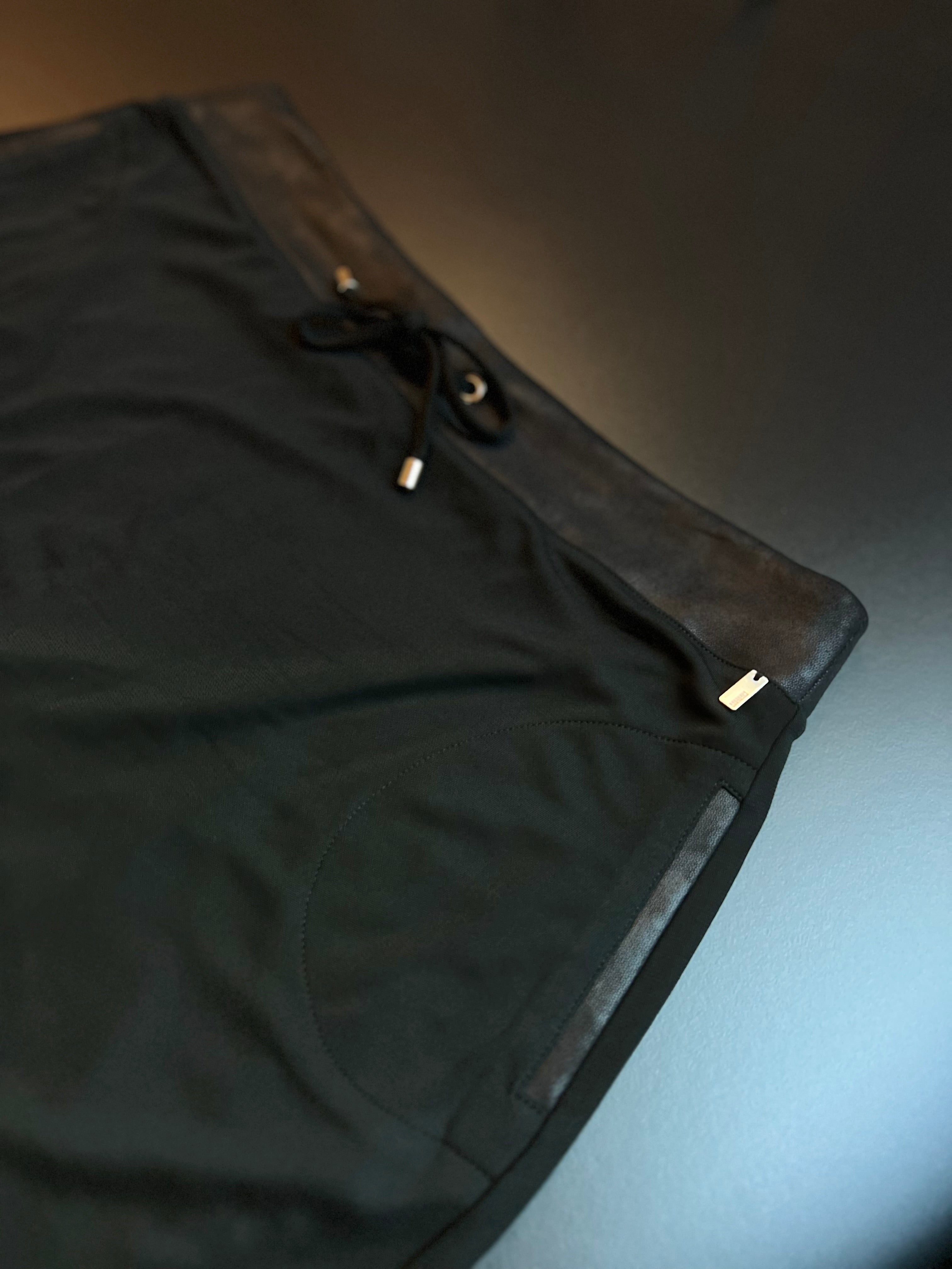 ANNA Skirt | Black | Faux Leather Waistband | L / XL | Barely Worn