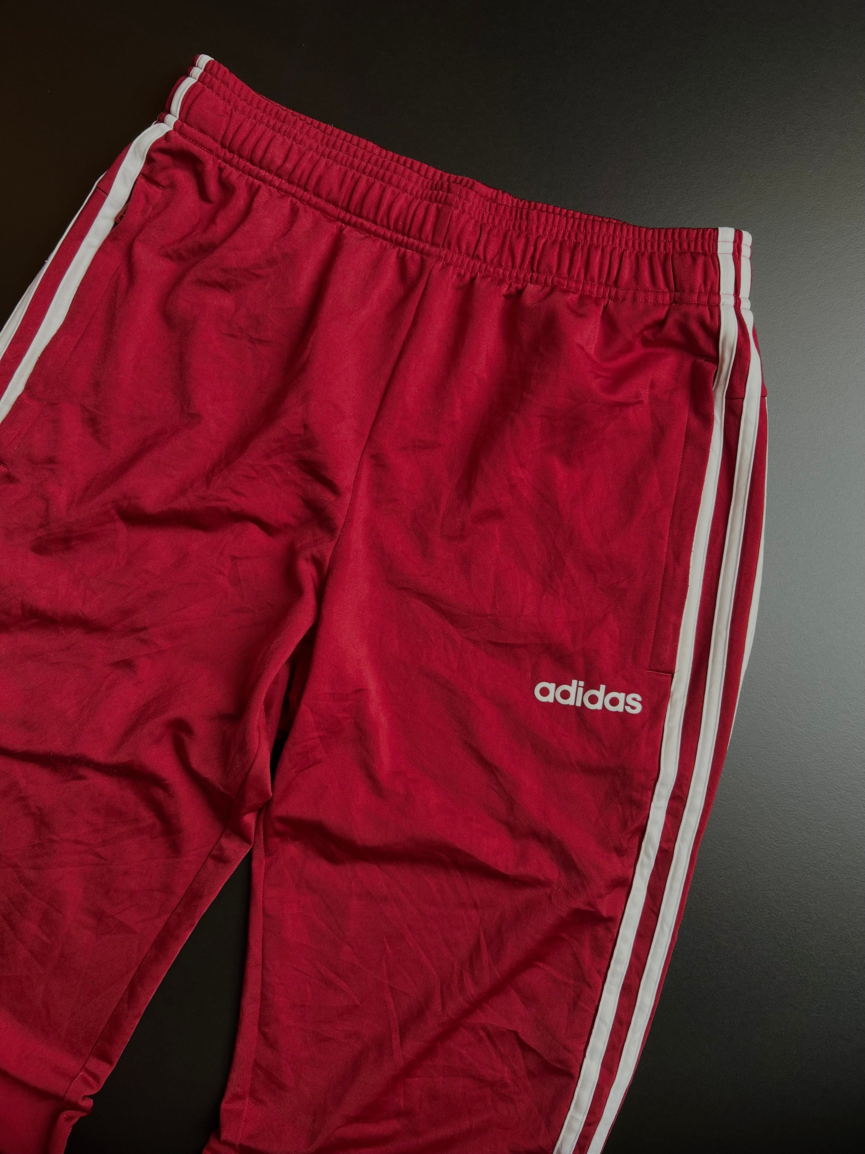 Adidas Vintage Joggers | Red | 3-Stripes | S fits M | Asia/US
