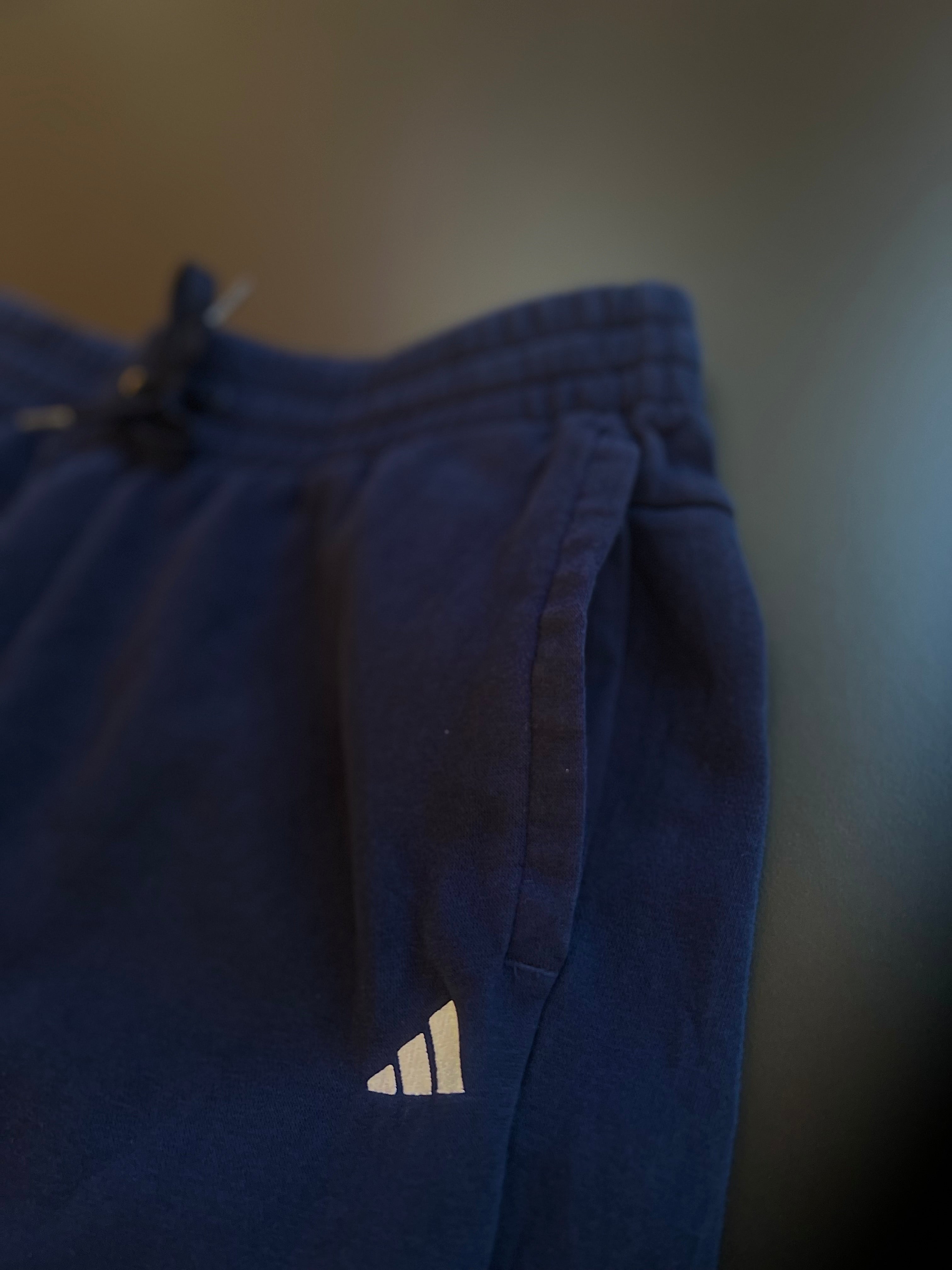 Adidas Vintage Joggers | Dark Blue | Open Leg | M | Minimalist | Asia/US