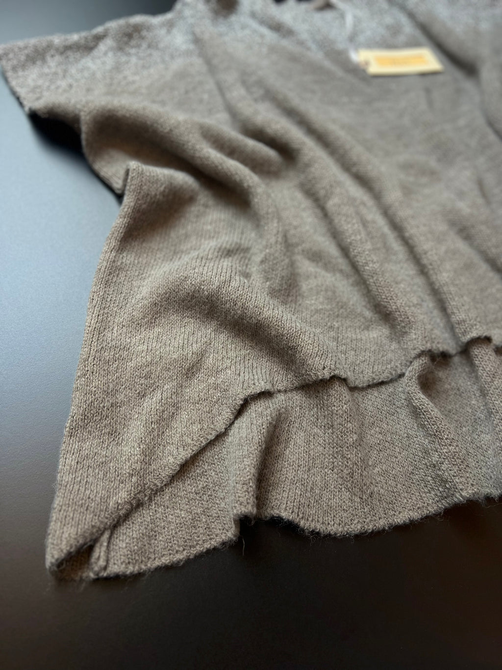 Grey H&3 knit jumper in one size from KM Timeless Vintage, featuring a cozy design made in Italy.